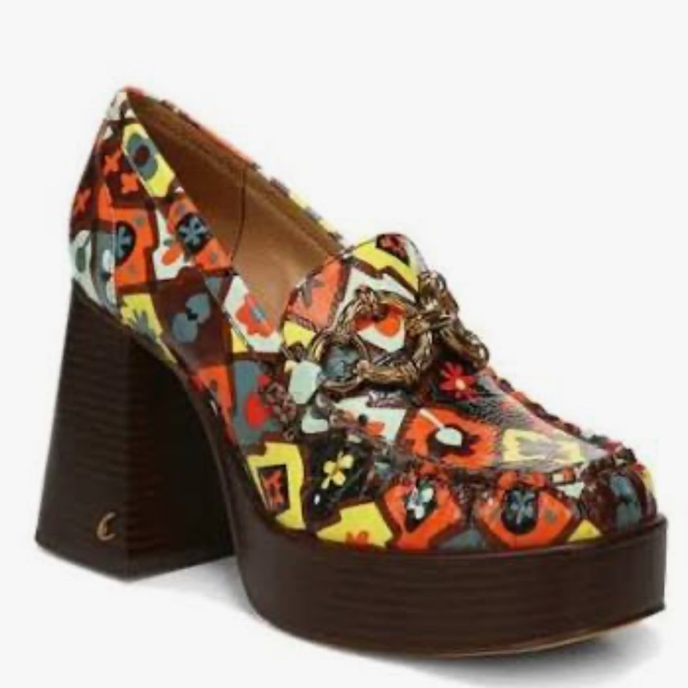 NEW - in Box circus ny sam edelman susie platform loafer dark bourbon - Picture 2 of 3